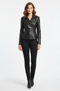 Olivie Luxe Leather Jacket - Premium Ladies Fashion