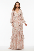 Olivie Floral Wrap Dress - Ladies Fashion