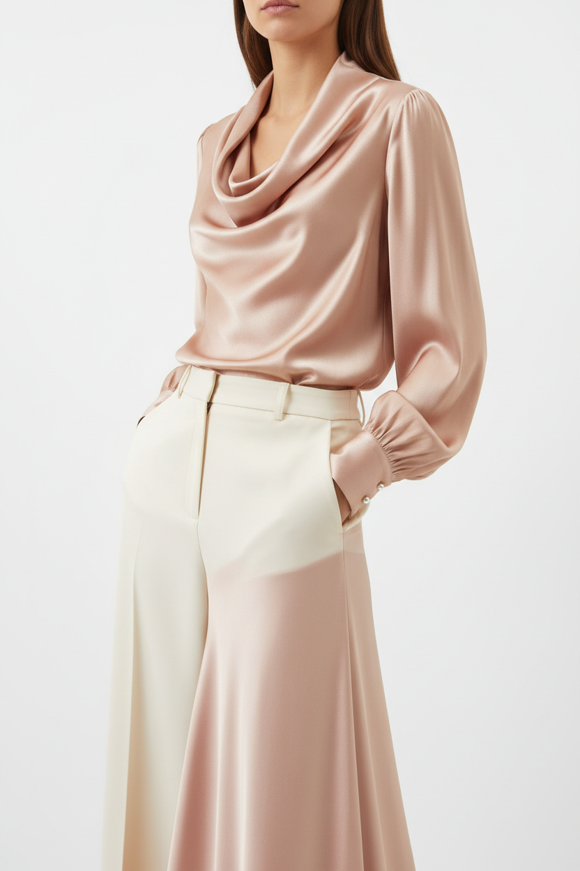 Olivie Luxe Silk Blouse - Elegant Ladies Fashion